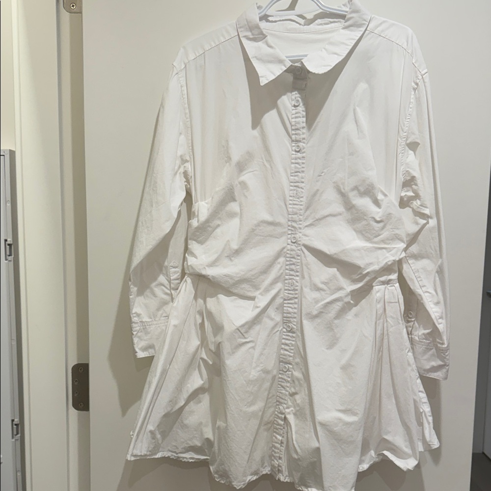 White Button-Up Shirt - Picture 3 of 4